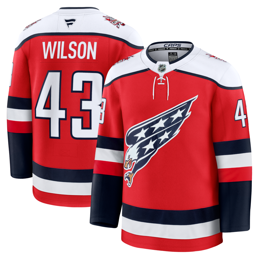 Men's Washington Capitals Tom Wilson #43 Fanatics Red Alternate Premium Player Jersey