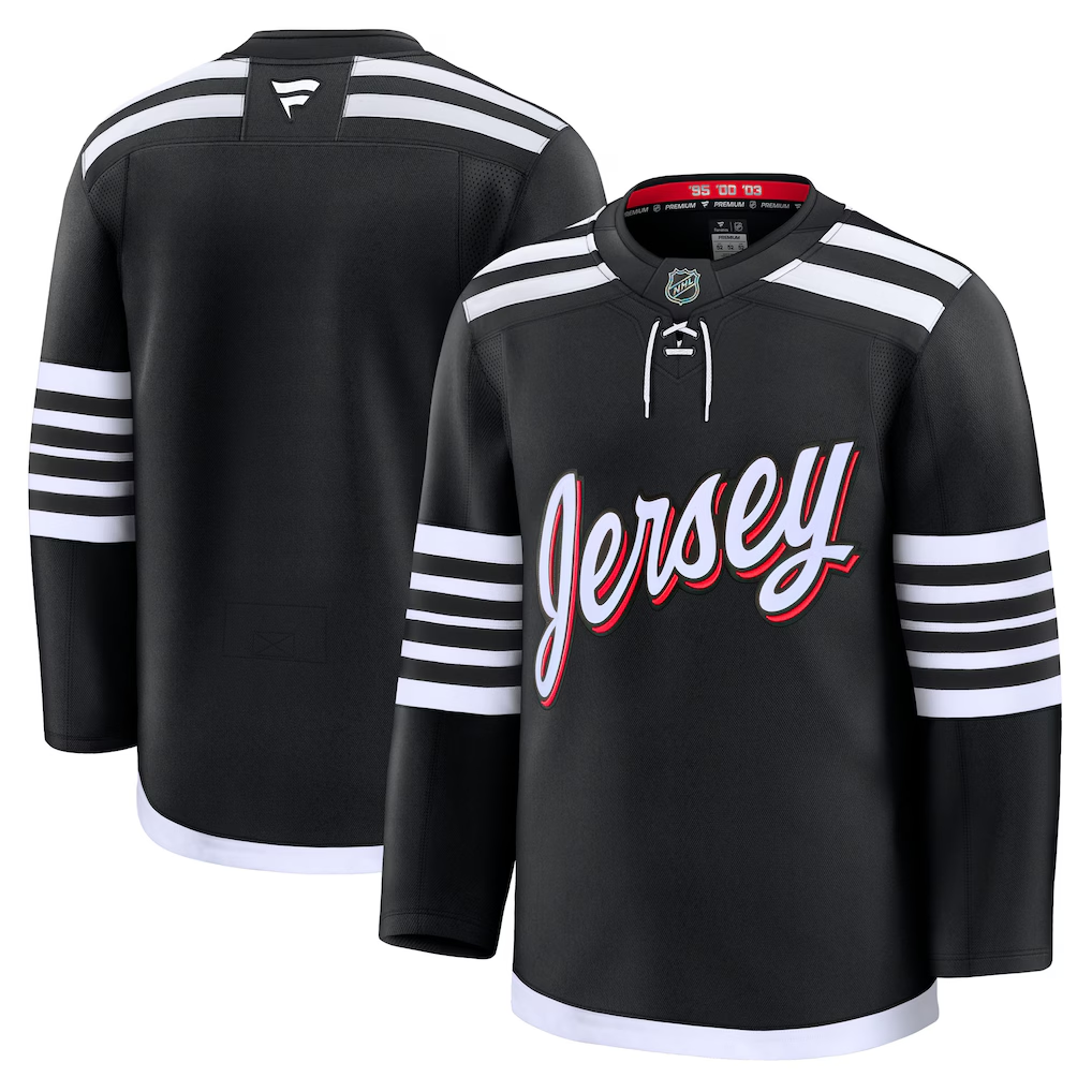 Men's New Jersey Devils Fanatics Black Alternate Premium Blank Jersey