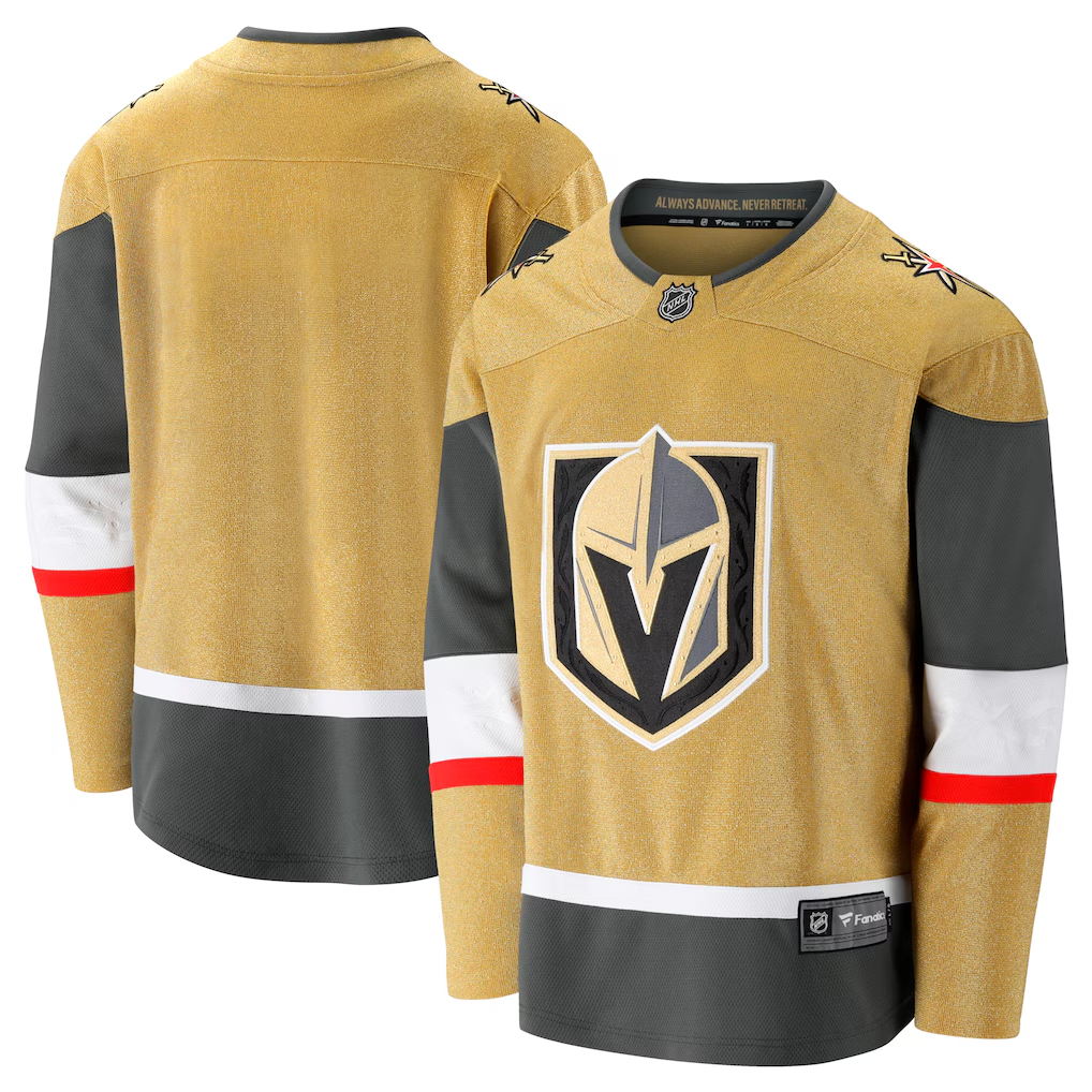 Men's Vegas Golden Knights Fanatics Gold Blank Jersey