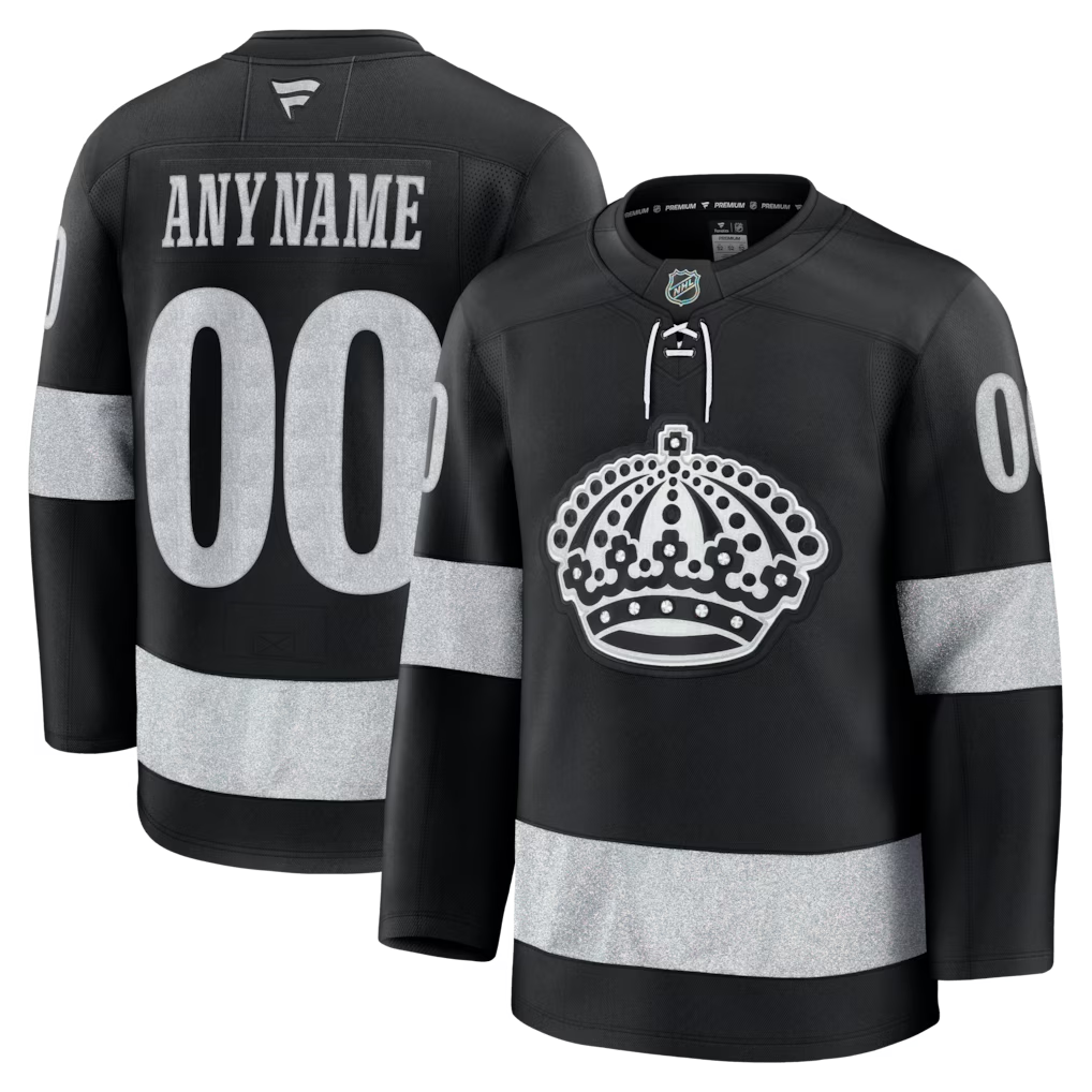Men's Los Angeles Kings Fanatics Black Alternate Premium Custom Jersey
