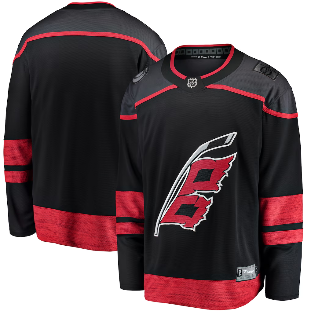 Men's Carolina Hurricanes Fanatics Black Blank Jersey