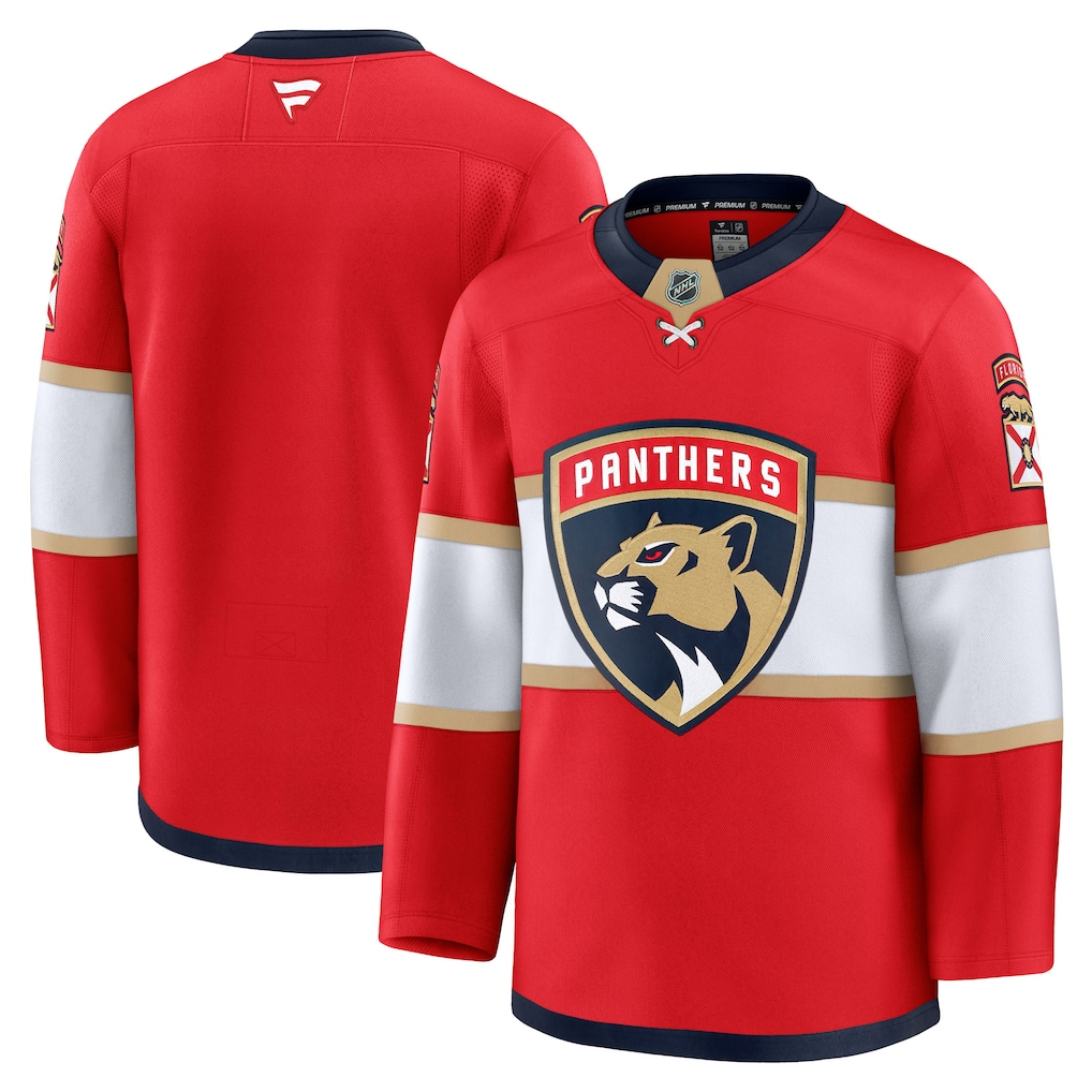 Men's Florida Panthers Fanatics Red Blank Jersey
