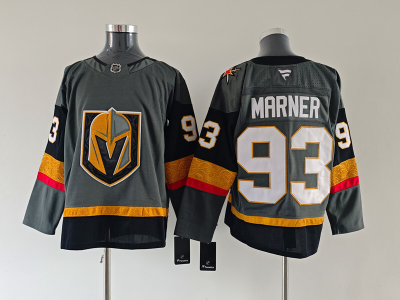 Men's Vegas Golden Knights Mitch Marner #93 Fanatics Gray Player Jersey