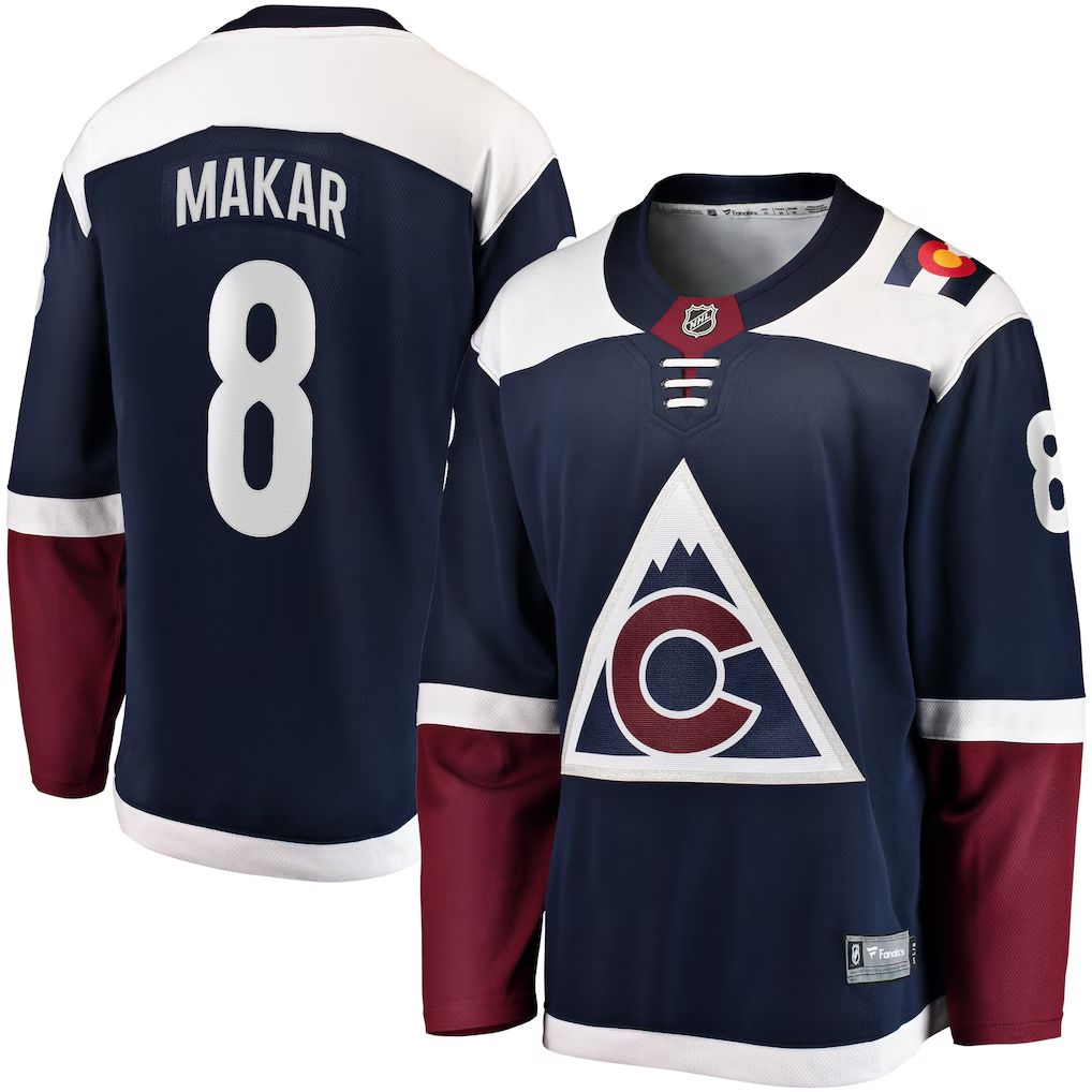 Men's Colorado Avalanche Cale Makar #8 Fanatics Navy Alternate Player Jersey
