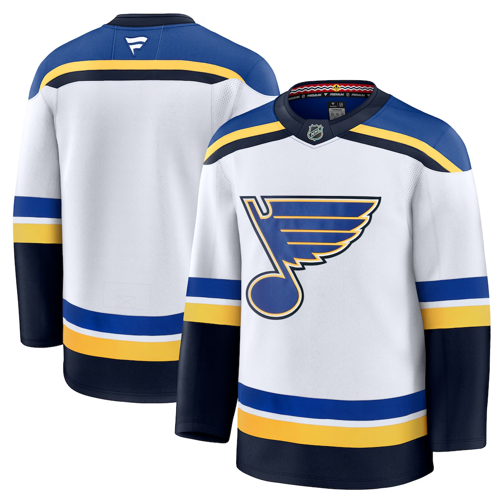 Men's St. Louis Blues Fanatics White Blank Jersey