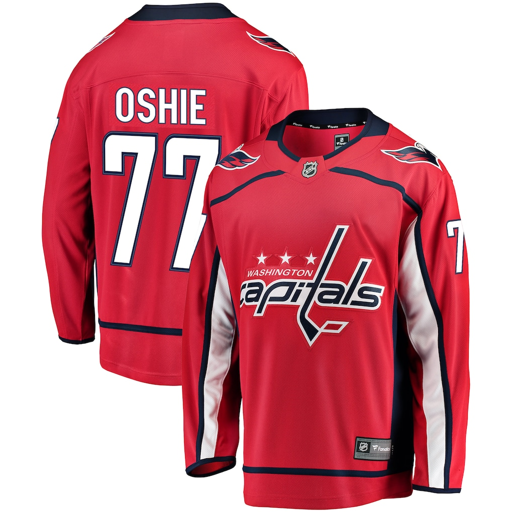 Men's Washington Capitals TJ Oshie #77 Fanatics Red Player Jersey
