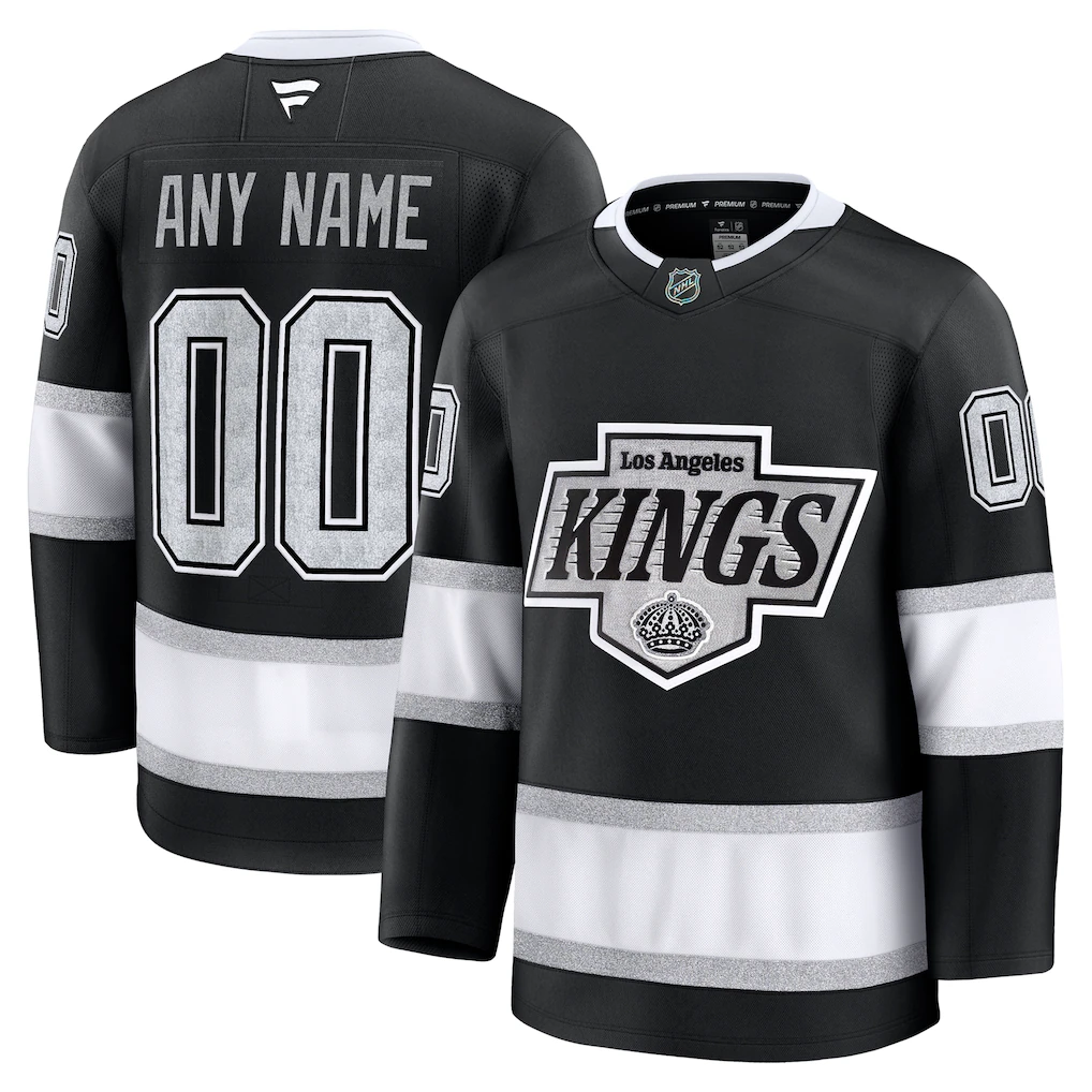 Men's Los Angeles Kings Fanatics Black Home Premium Custom Jersey