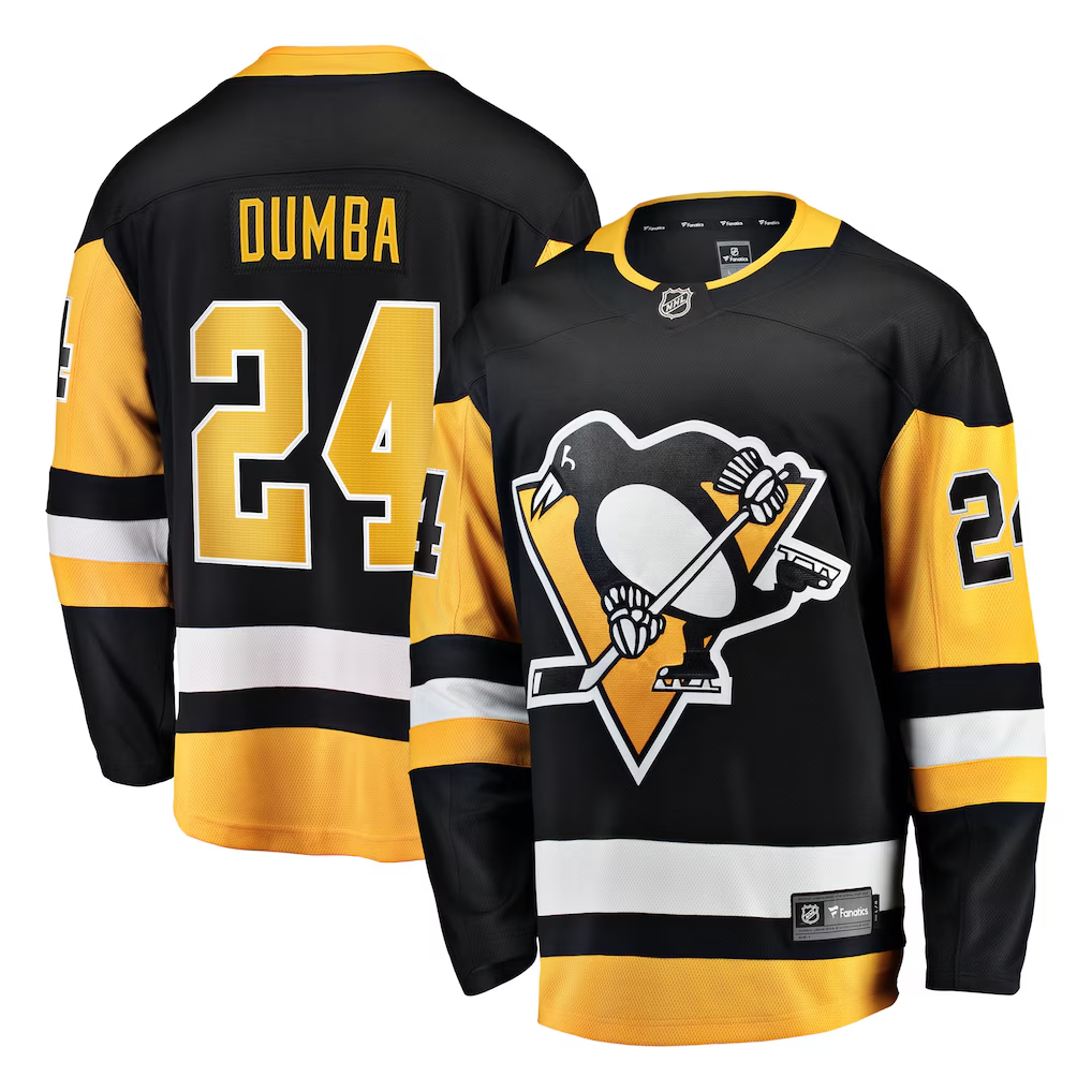 Men's Pittsburgh Penguins Matt Dumba #24 Fanatics Black Home Breakaway Jersey