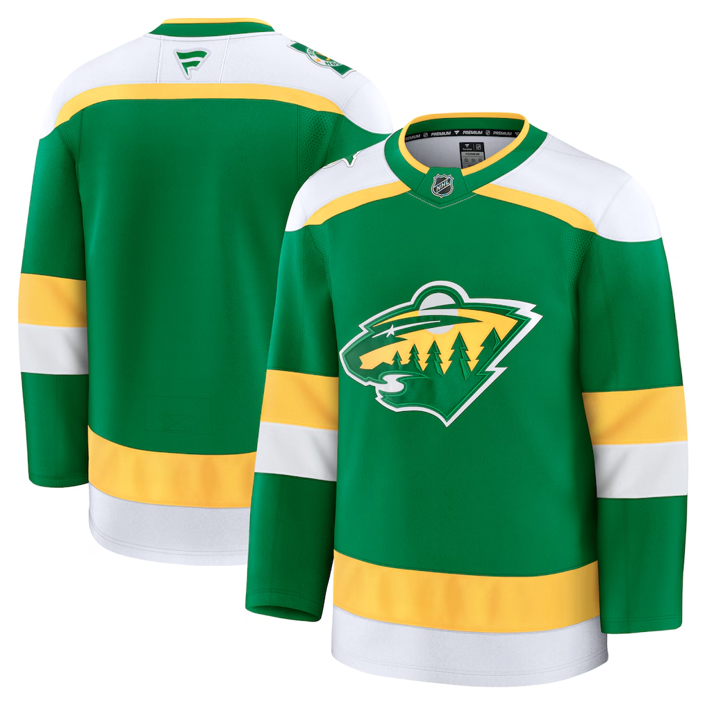 Men's Minnesota Wild Fanatics Green Alternate Premium Blank Jersey
