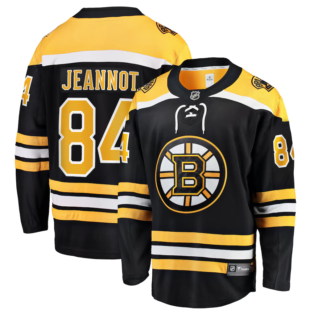 Men's Boston Bruins Tanner Jeannot #84 Fanatics Black Player Jersey