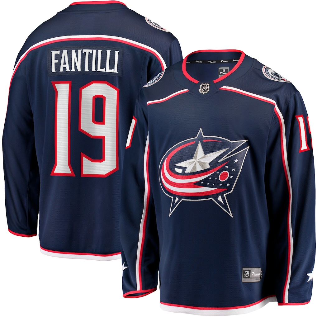 Men's Columbus Blue Jackets Adam Fantilli #19 Fanatics Navy Home Premium Jersey