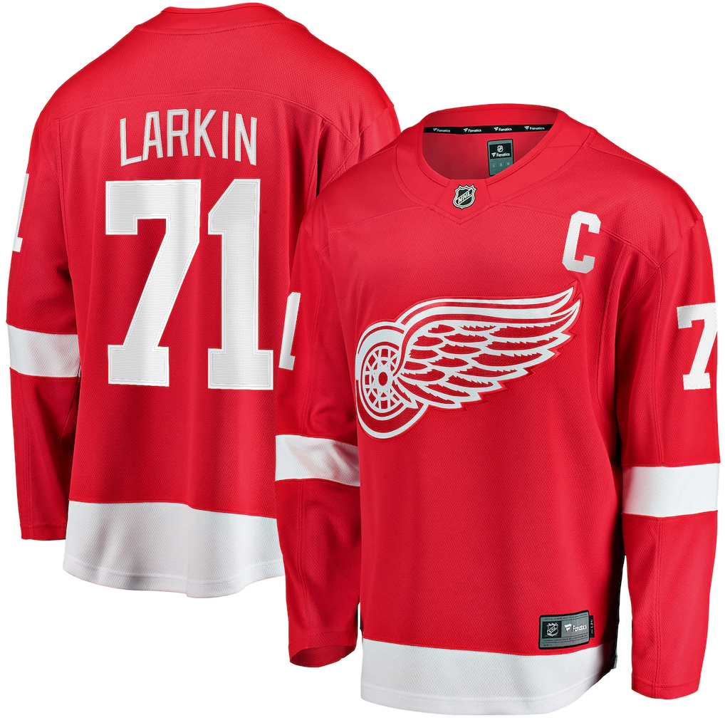 Men's Detroit Red Wings Dylan Larkin #71 Fanatics Red Home Premium Jersey