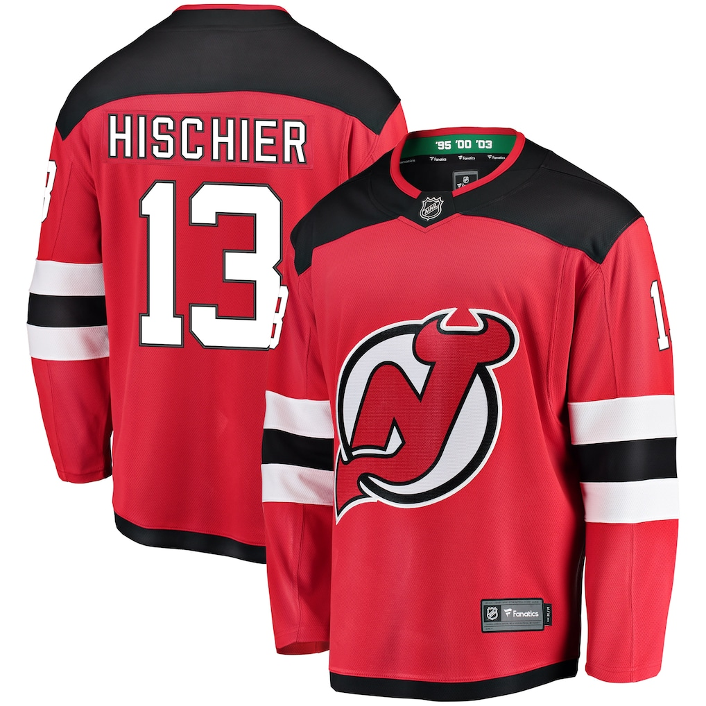 Men's New Jersey Devils Nico Hischier #13 Fanatics Red Game Jersey
