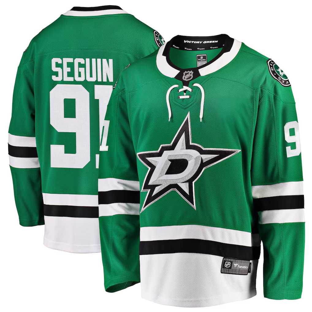 Men's Dallas Stars Tyler Seguin #91 Fanatics Kelly Green Jersey