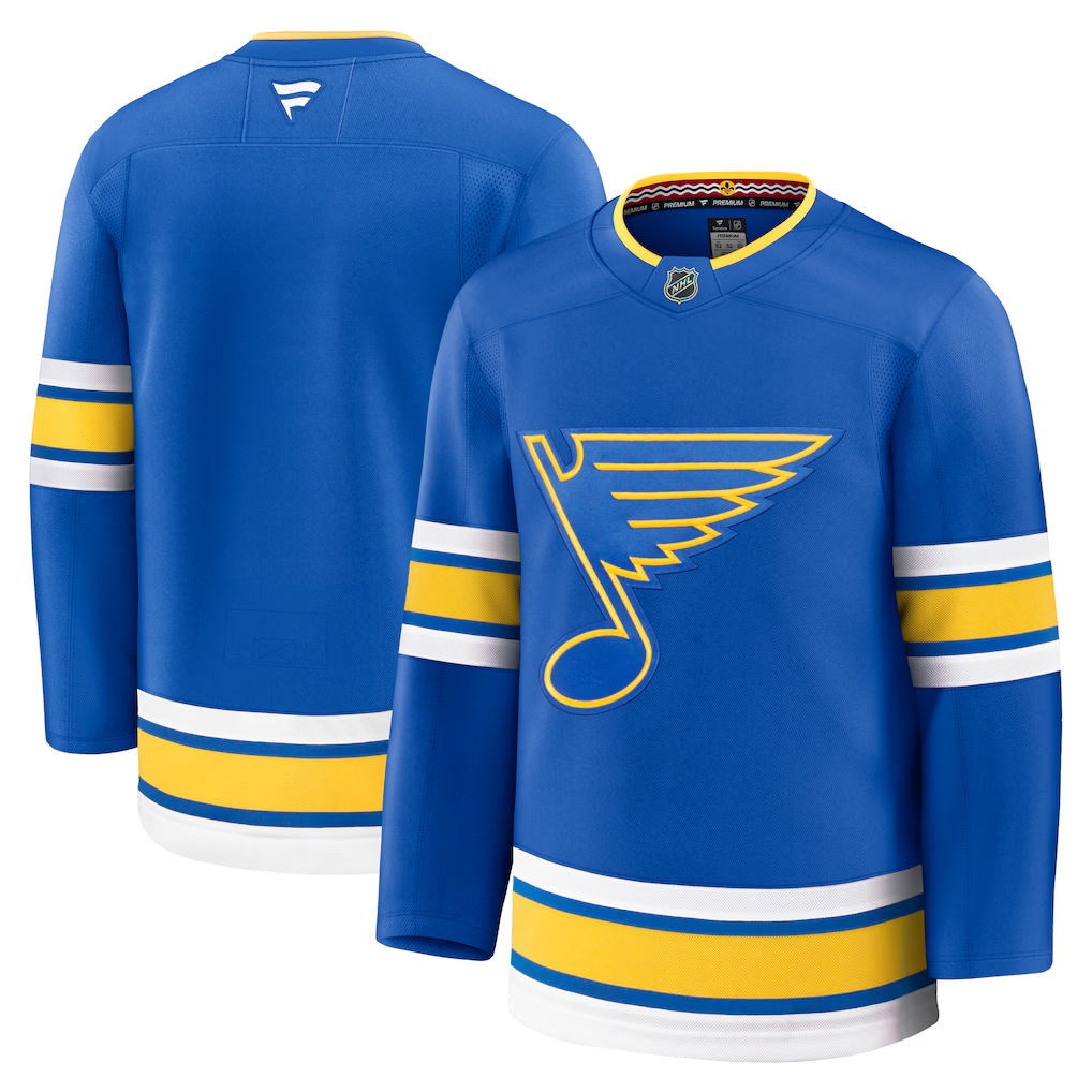 Men's St. Louis Blues Fanatics Blue Home Premium Game Blank Jersey