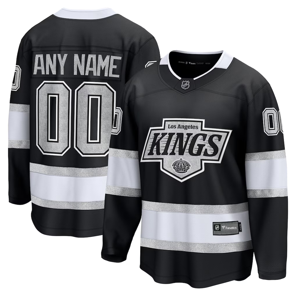 Men's Los Angeles Kings Fanatics Black Custom Jersey