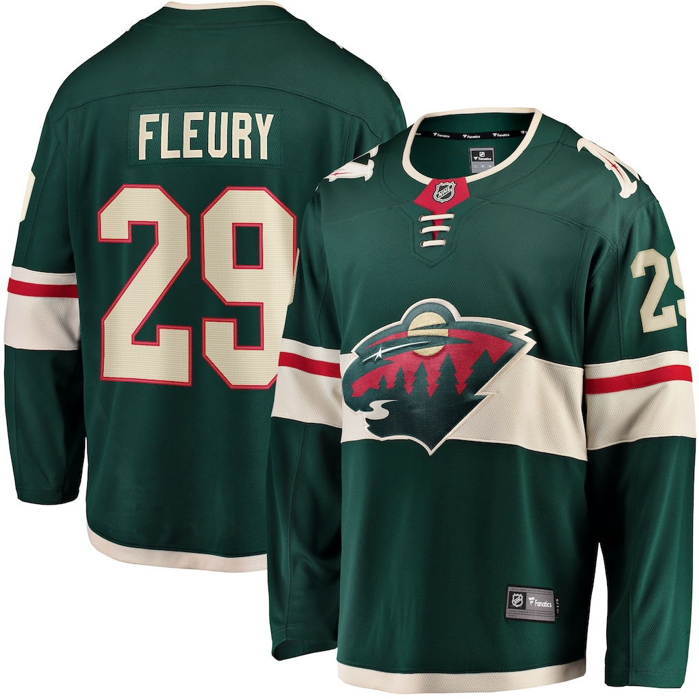 Men's Minnesota Wild Marc-Andre Fleury #29 Fanatics Green Home Breakaway Player Jersey