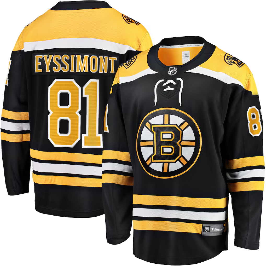 Men's Boston Bruins Michael Eyssimont #81 Fanatics Black Player Jersey