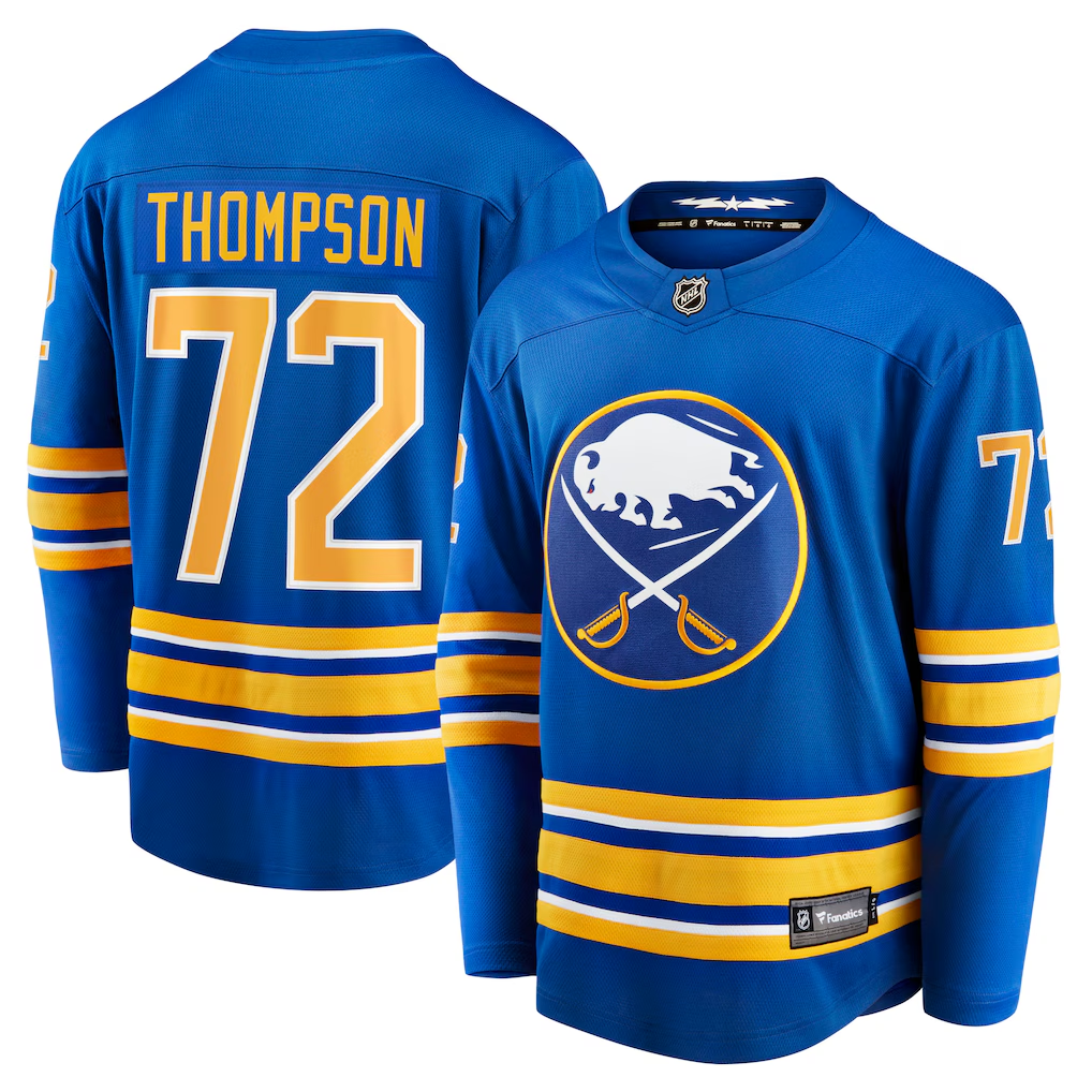 Men's Buffalo Sabres Tage Thompson #72 Fanatics Royal Home Breakaway Player Jersey