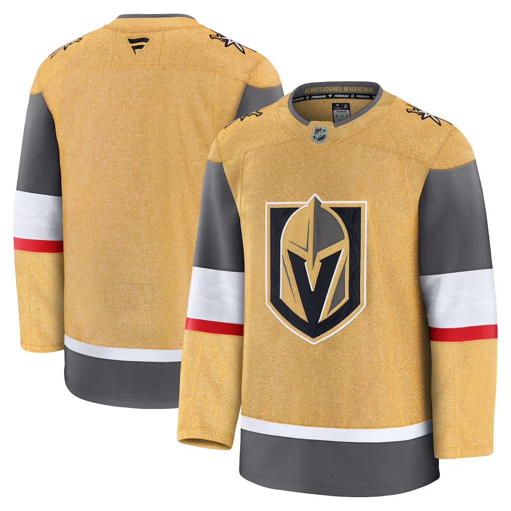 Men's Vegas Golden Knights Fanatics Gold Home Premium Blank Jersey
