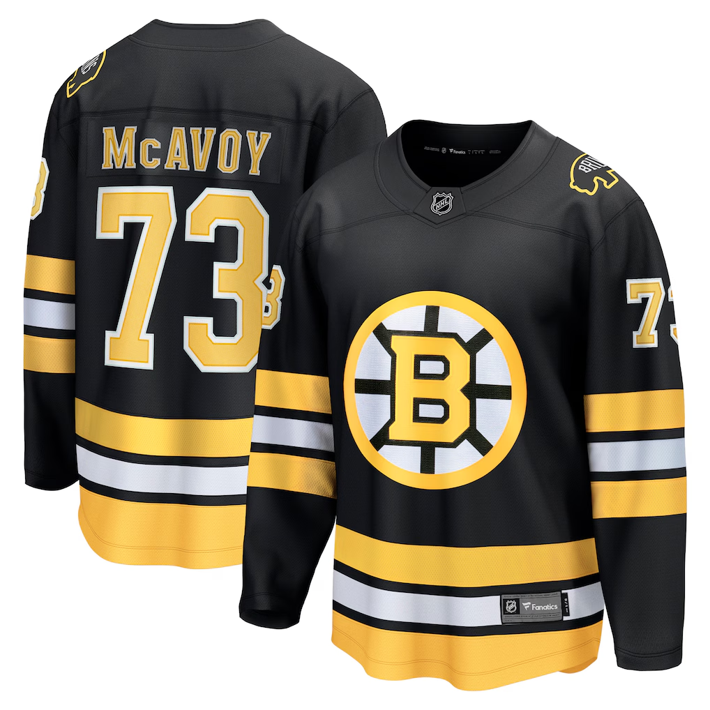 Men's Boston Bruins Charlie McAvoy #73 Fanatics Black Home Breakaway Player Jersey