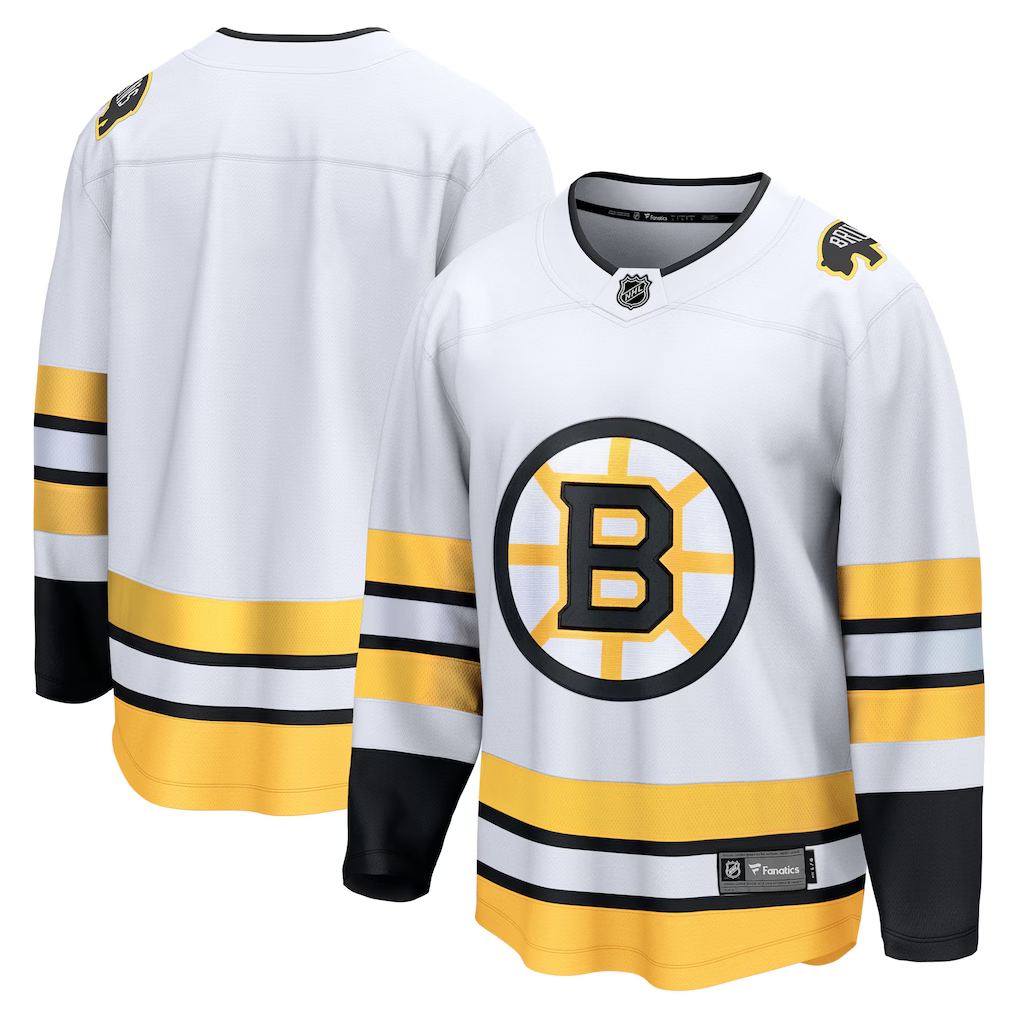 Men's Boston Bruins Fanatics White Blank Player Jersey