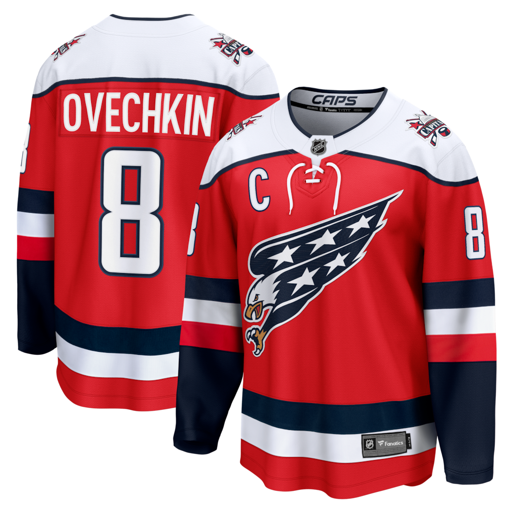 Men's Washington Capitals Alexander Ovechkin #8 Fanatics Red Alternate Breakaway Player Jersey