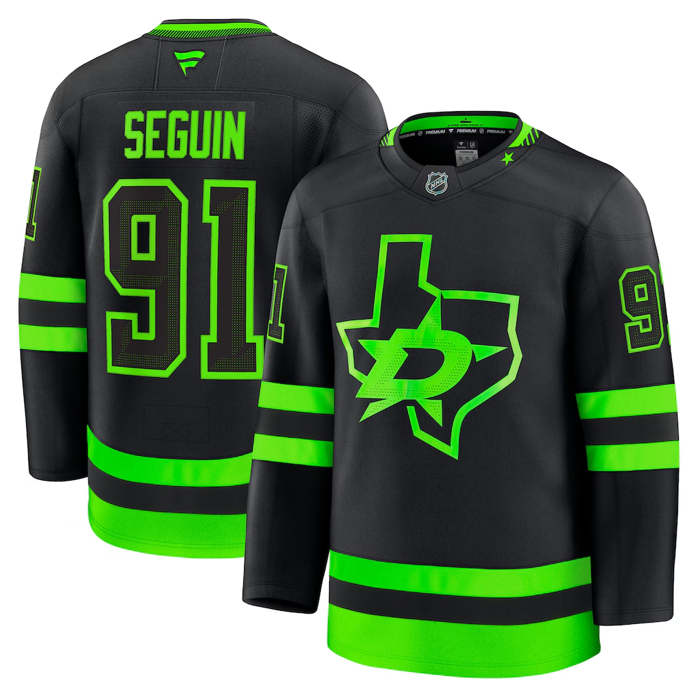 Men's Dallas Stars Tyler Seguin #91 Fanatics Black Alternate Premium Player Jersey