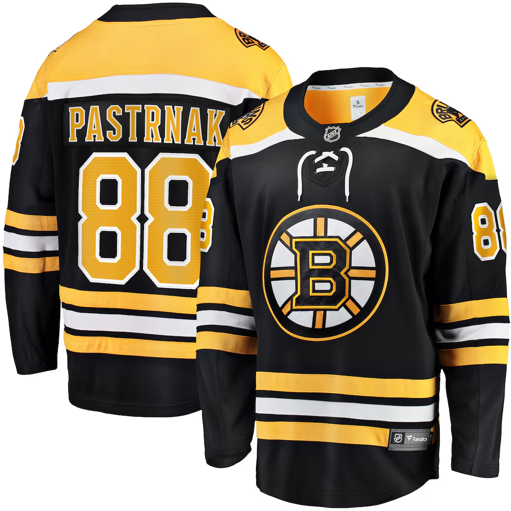 Men's Boston Bruins David Pastrnak #88 Fanatics Black Game Jersey