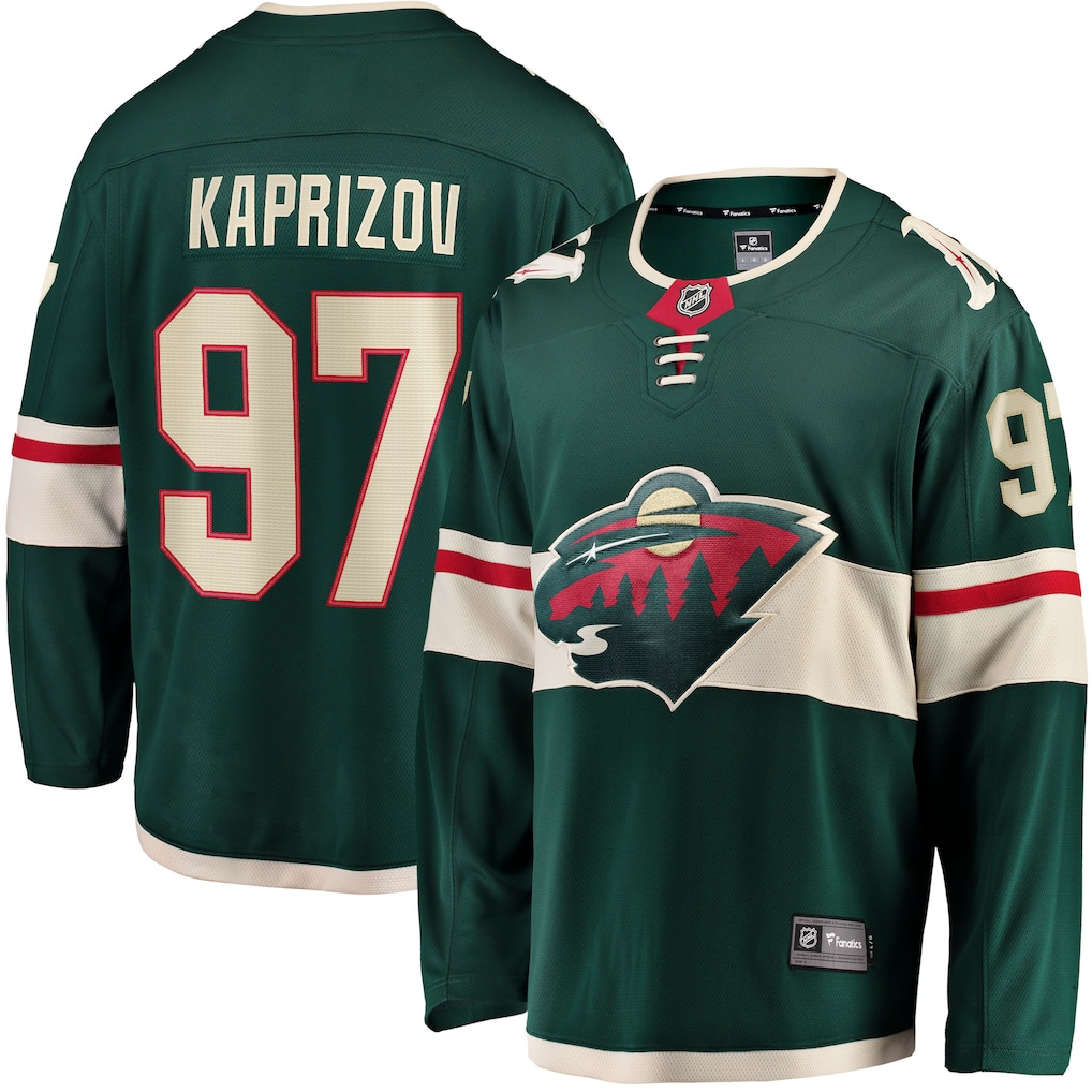 Men's Minnesota Wild Kirill Kaprizov #97 Fanatics Green Home Breakaway Jersey