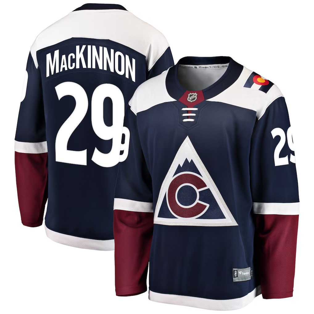 Men's Colorado Avalanche Nathan MacKinnon #29 Fanatics Navy Alternate Jersey