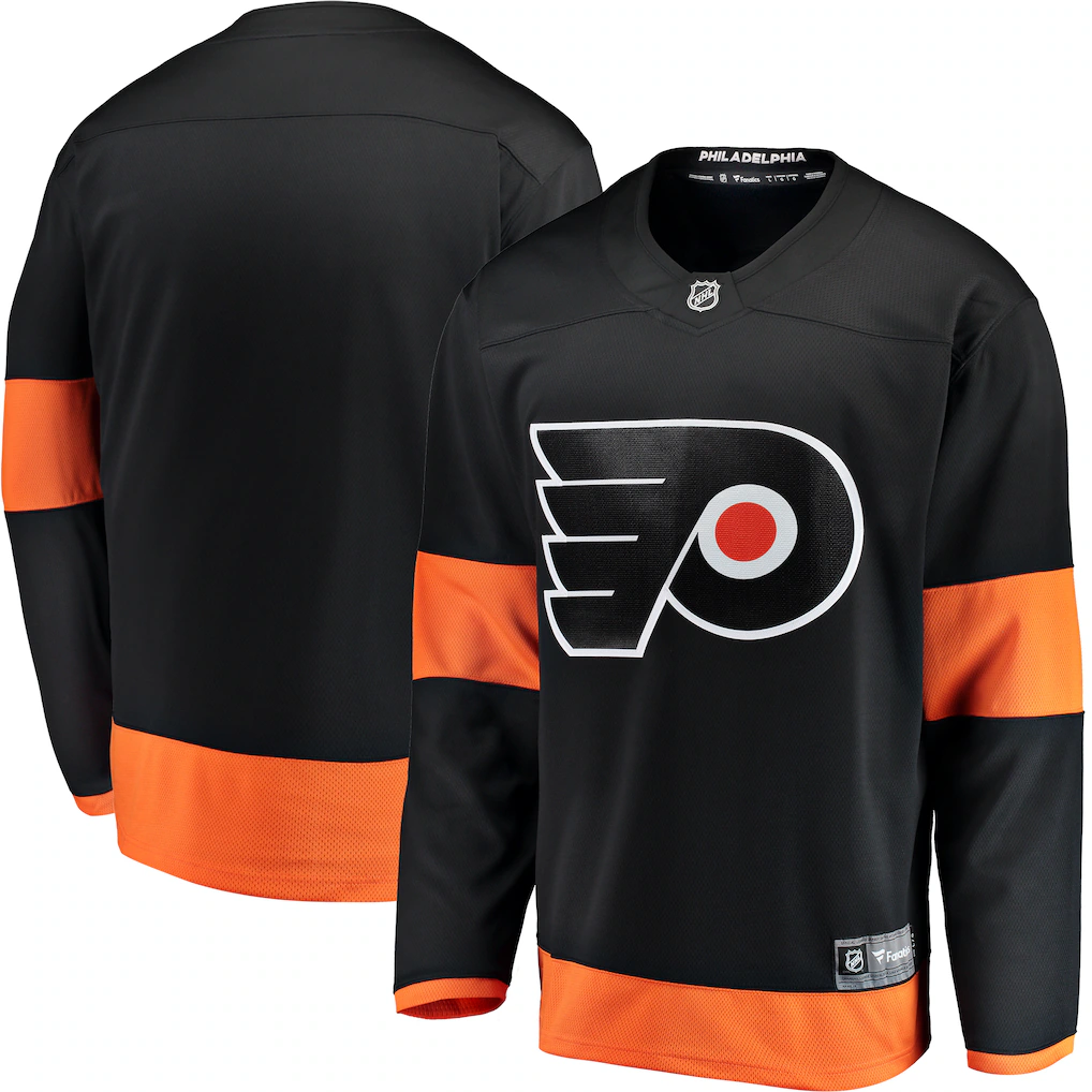 Men's Philadelphia Flyers Fanatics Black Blank Jersey