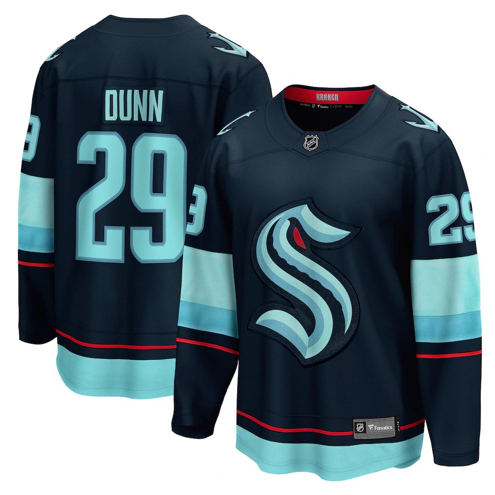 Men's Seattle Kraken Vince Dunn #29 Fanatics Deep Sea Blue Home Breakaway Player Jersey