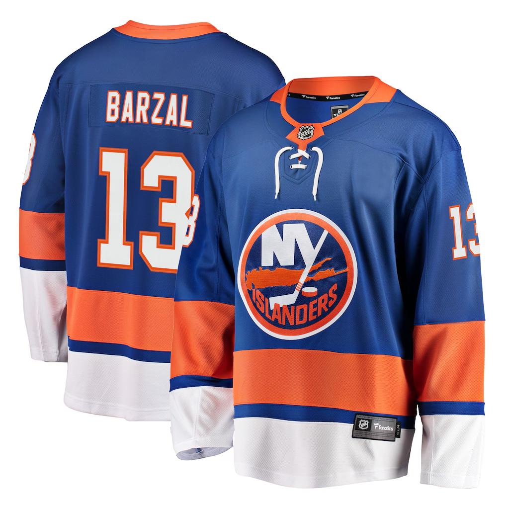 Men's New York Islanders Mathew Barzal #13 Fanatics Royal Player Jersey
