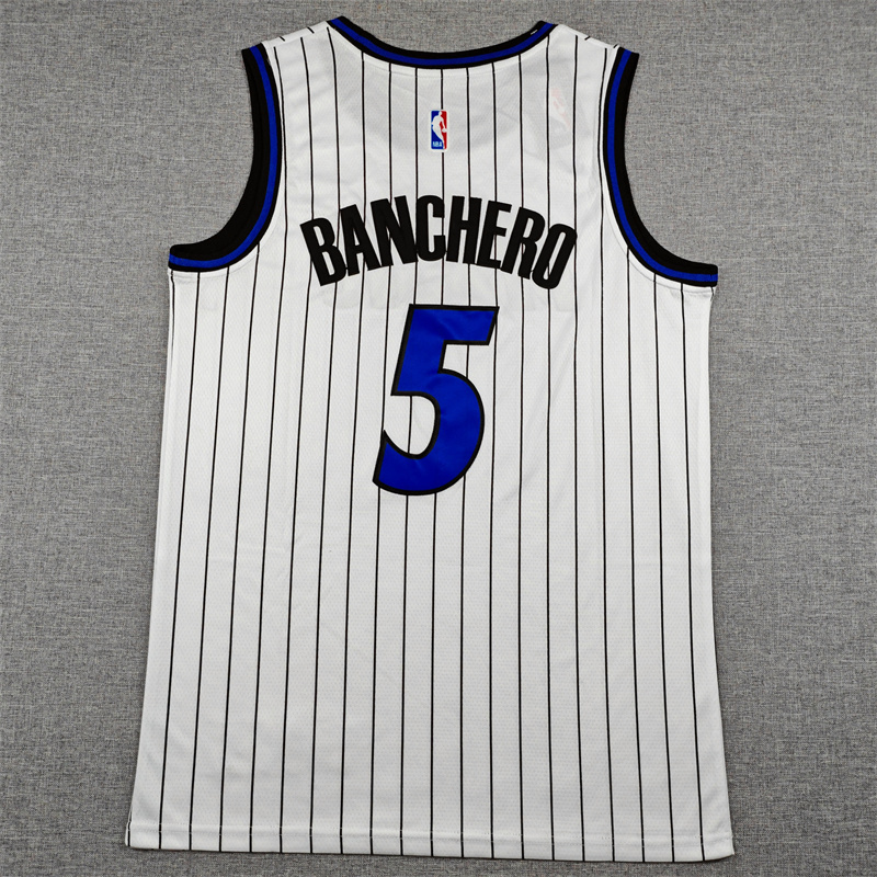 Men's Orlando Magic Paolo Banchero #5 White Swingman Player Jersey - Association Edition