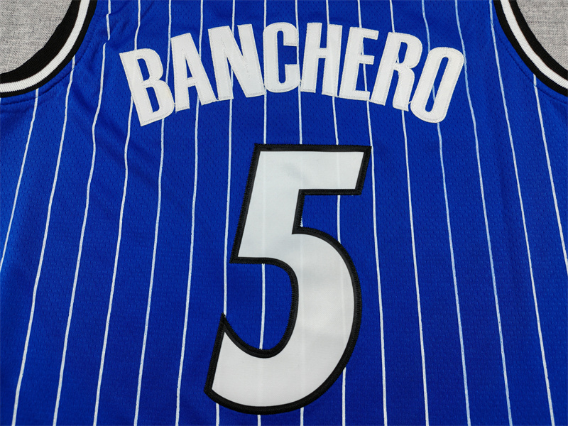 Men's Orlando Magic Paolo Banchero #5 Blue Swingman Player Jersey - Icon Edition