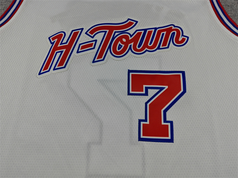 Men's Houston Rockets Kevin Durant #7 White 2025/26 Swingman Jersey - City Edition