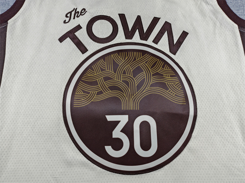 Men's Golden State Warriors Stephen Curry #30 Tan 2025/26 Swingman Jersey - City Edition