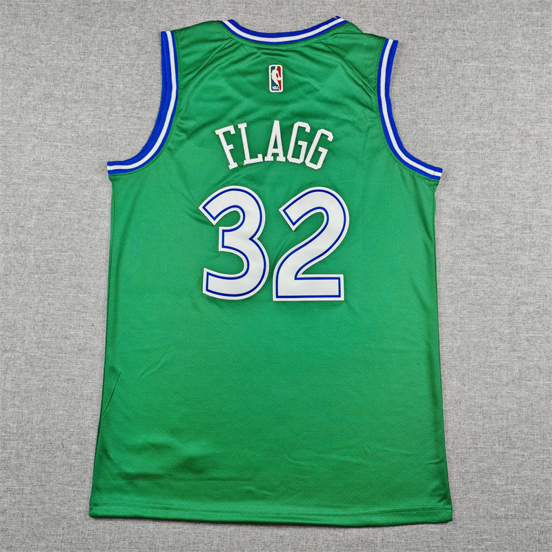Men's Dallas Mavericks Cooper Flagg #32 Green Swingman Jersey - Classic Edition