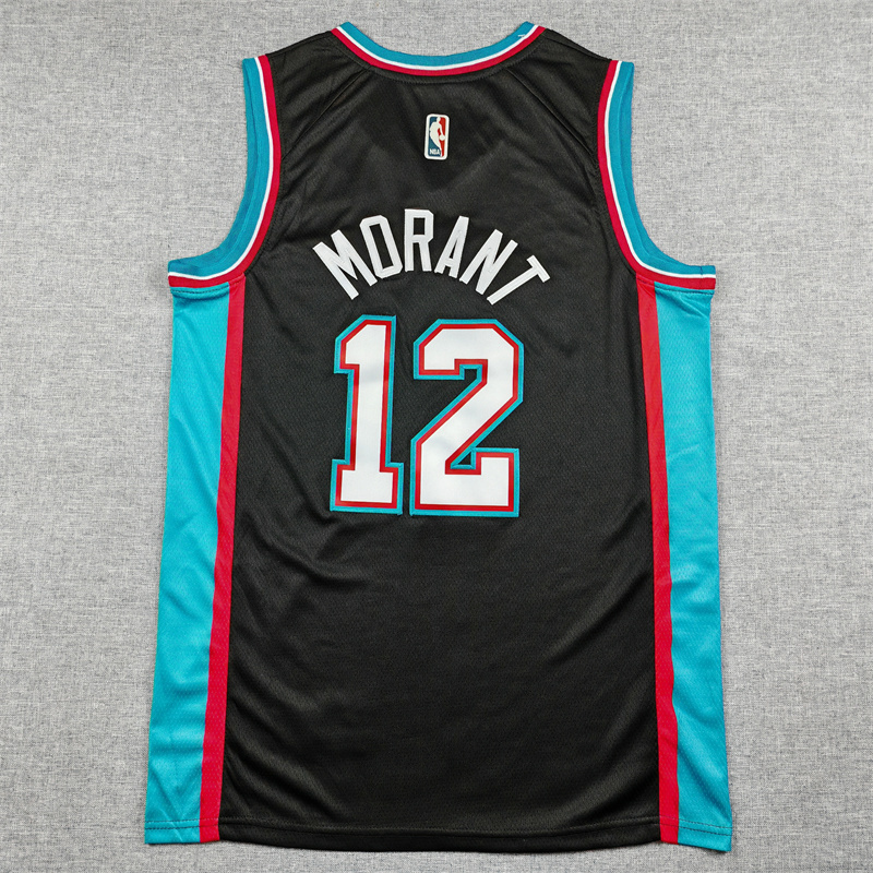 Men's Memphis Grizzlies Ja Morant #12 Black Swingman Jersey - Classic Edition