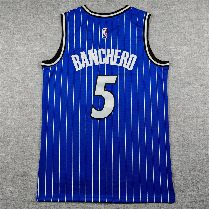 Men's Orlando Magic Paolo Banchero #5 Blue Swingman Player Jersey - Icon Edition