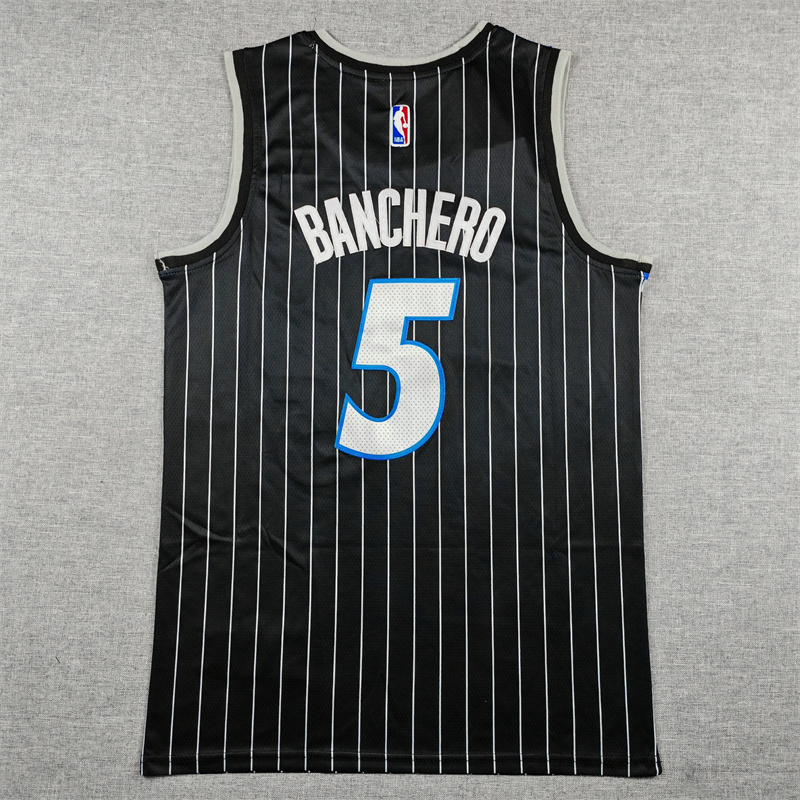 Men's Orlando Magic Paolo Banchero #5 Black Swingman Jersey - Statement Edition