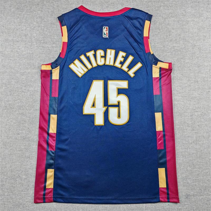 Men's Cleveland Cavaliers Donovan Mitchell #45 Navy Swingman Jersey - Classic Edition