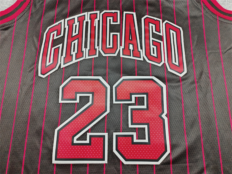Men's Chicago Bulls Michael Jordan #23 Black Swingman Player Jersey - Statement Edition