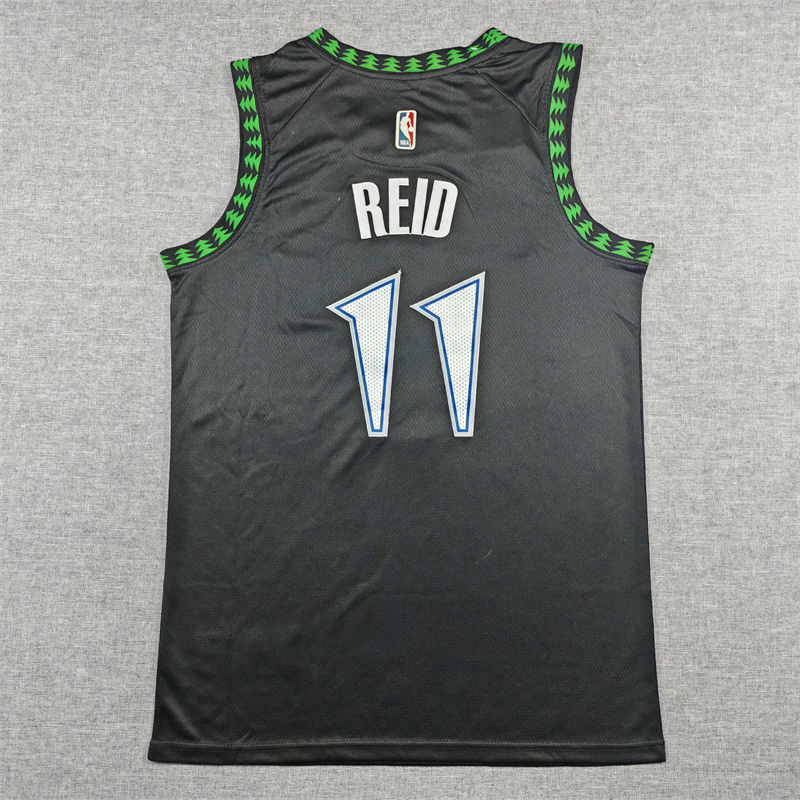 Men's Minnesota Timberwolves Naz Reid #11 Black Swingman Jersey - Classic Edition