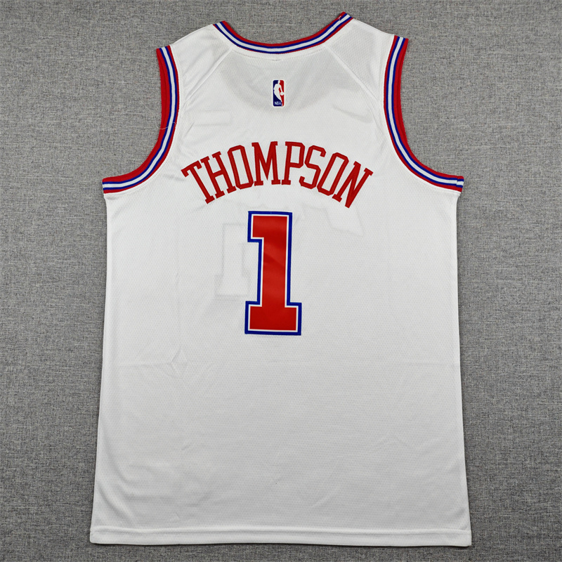 Men's Houston Rockets Amen Thompson #1 White 2025/26 Swingman Jersey - City Edition