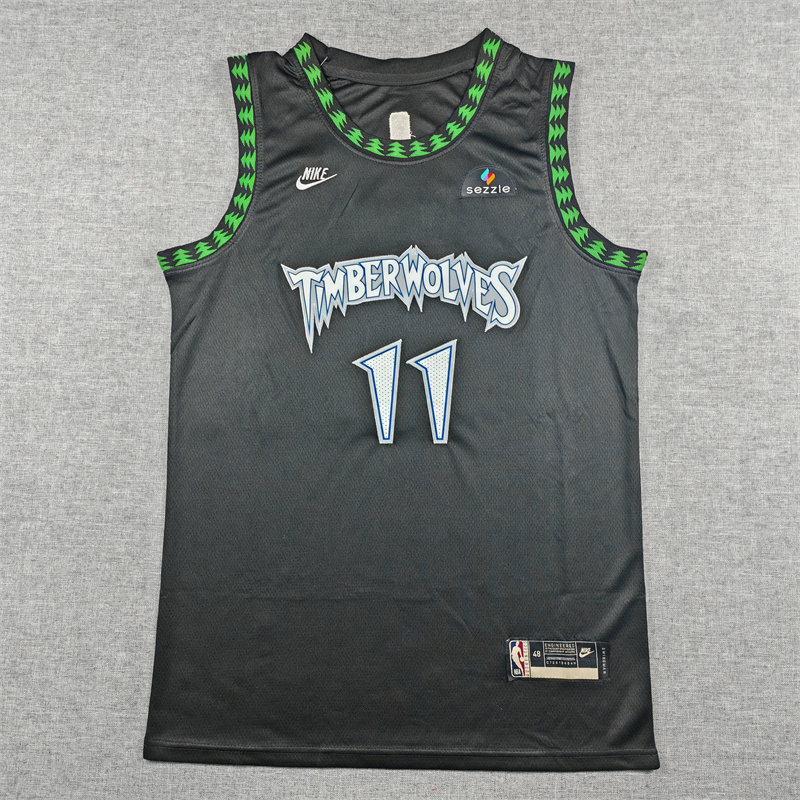 Men's Minnesota Timberwolves Naz Reid #11 Black Swingman Jersey - Classic Edition