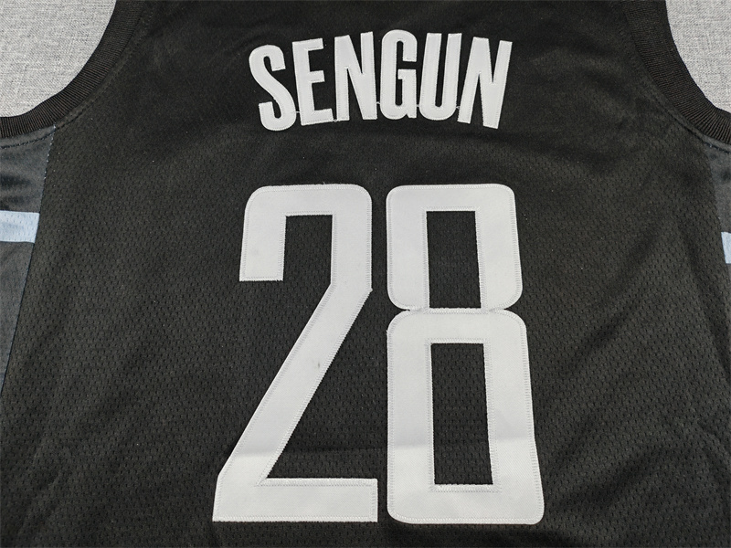 Men's Houston Rockets Alperen Sengun #28 Black Swingman Jersey - Statement Edition