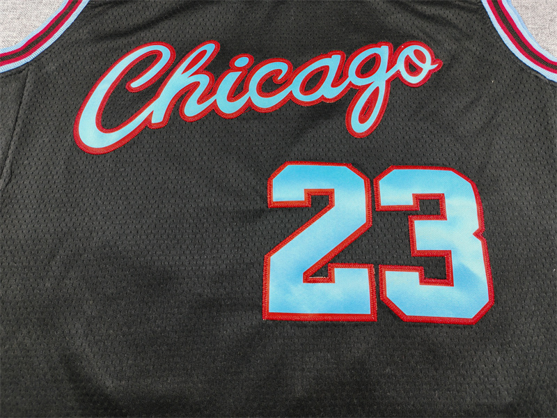 Men's Chicago Bulls Michael Jordan #23 Black 2025/26 Swingman Jersey - City Edition