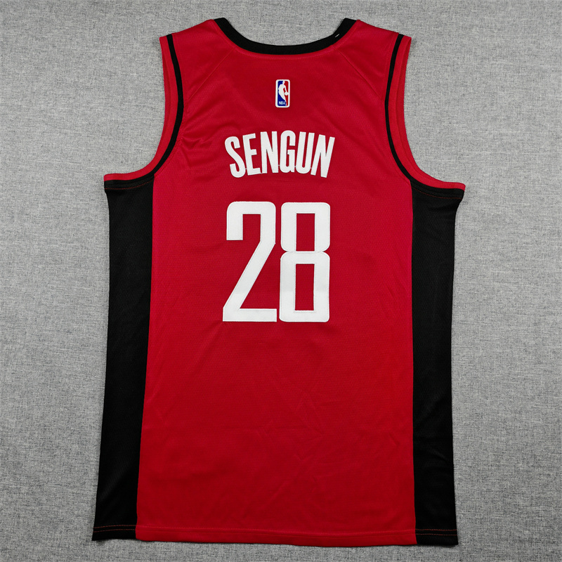 Men's Houston Rockets Alperen Sengun #28 Red Swingman Player Jersey - Icon Edition
